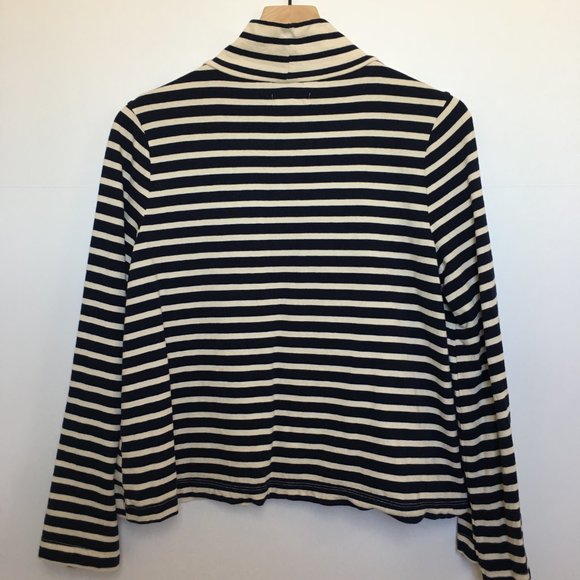 Madewell Wide-Sleeve Turtleneck in Stripe-Block - Picture 7 of 8